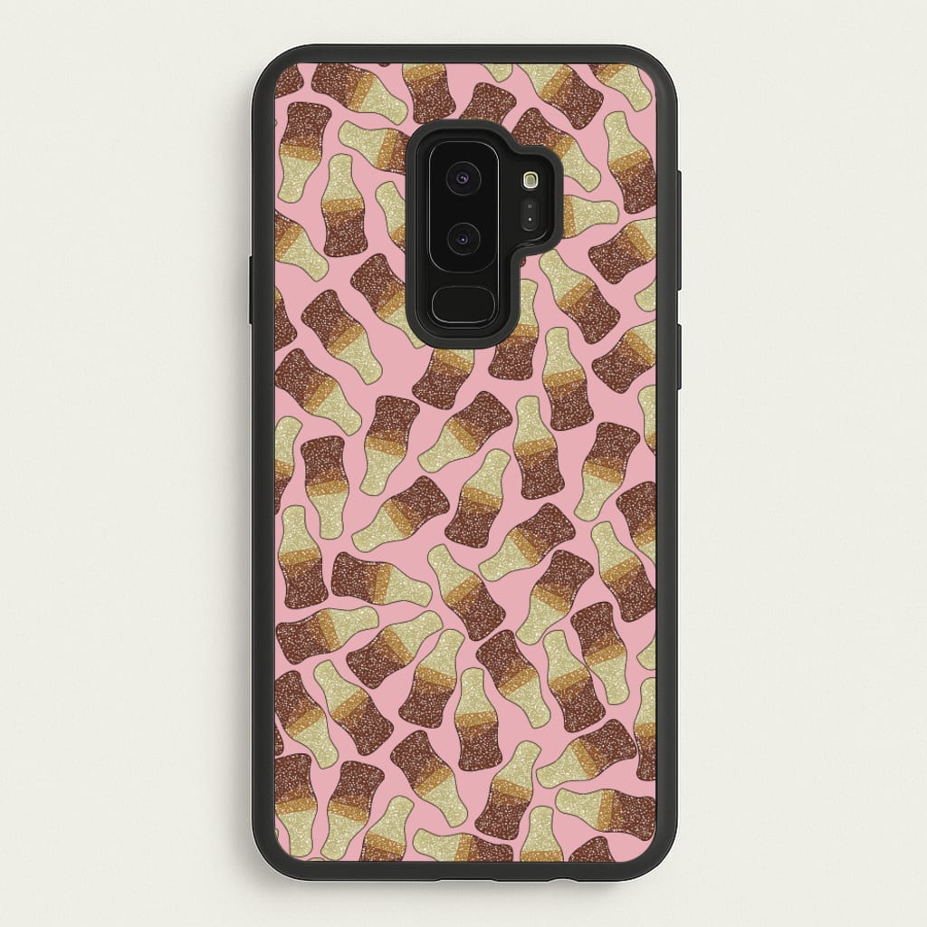 Cola Bottles - Sweets Patterns - Sweets Patterns Phone Case for Galaxy S9 Plus