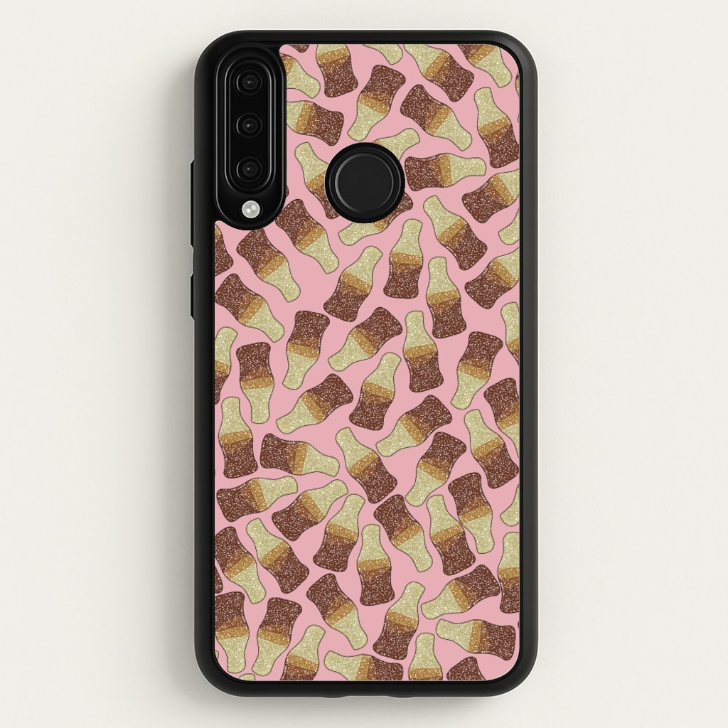 Cola Bottles - Sweets Patterns - Sweets Patterns Phone Case for Huawei P30 Lite
