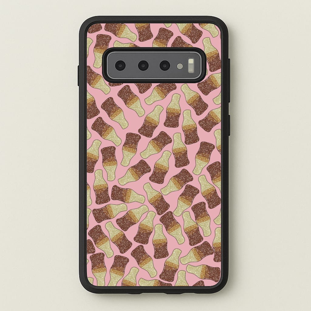 Cola Bottles - Sweets Patterns - Sweets Patterns Phone Case for Galaxy S10 Plus