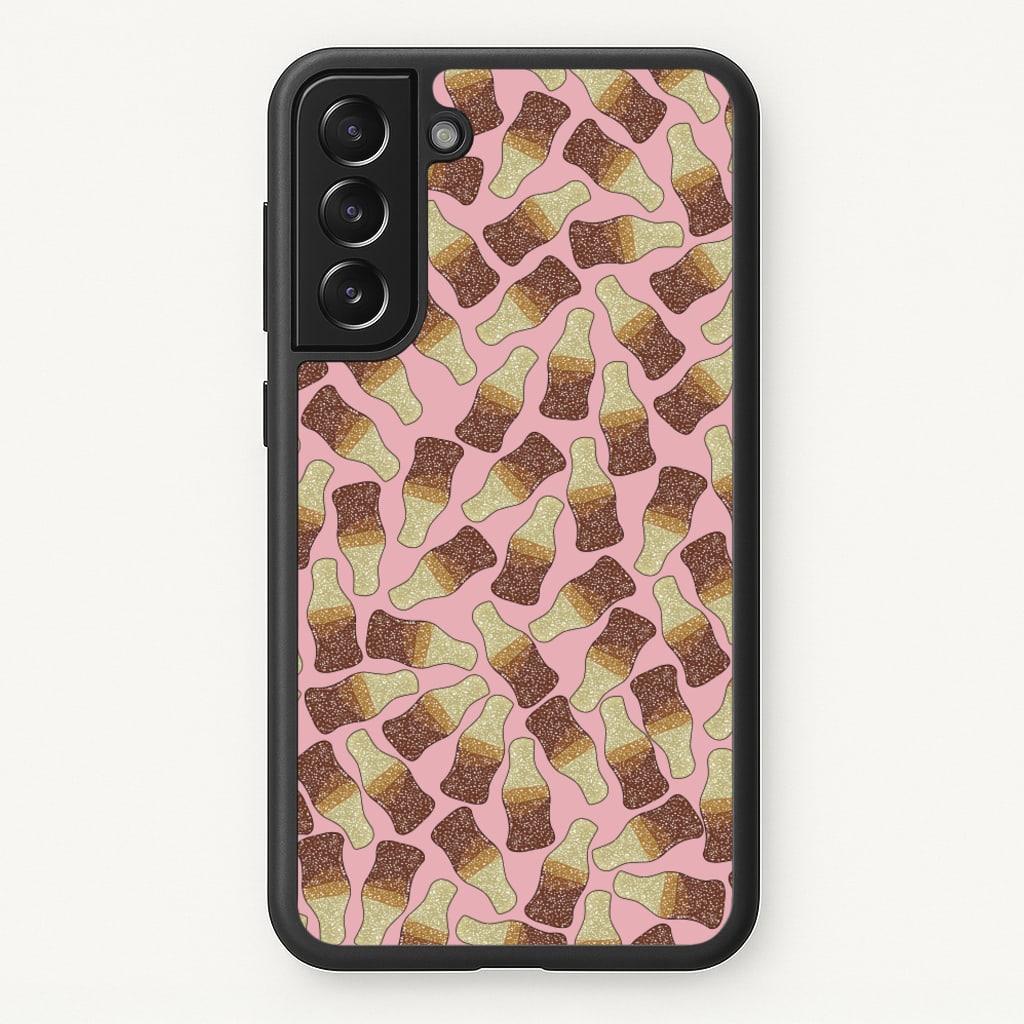 Cola Bottles - Sweets Patterns - Sweets Patterns Phone Case for Galaxy S21FE