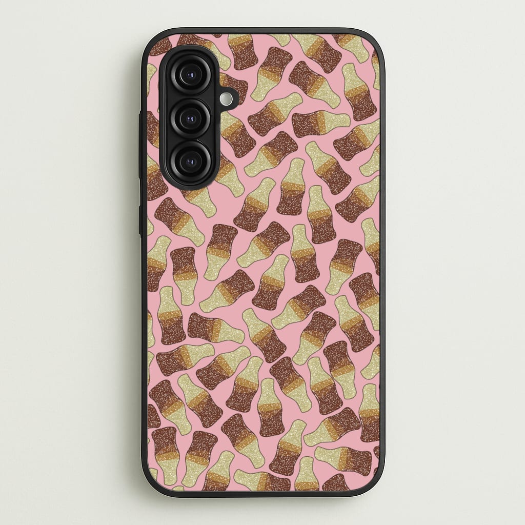 Cola Bottles - Sweets Patterns - Sweets Patterns Phone Case for Galaxy A16