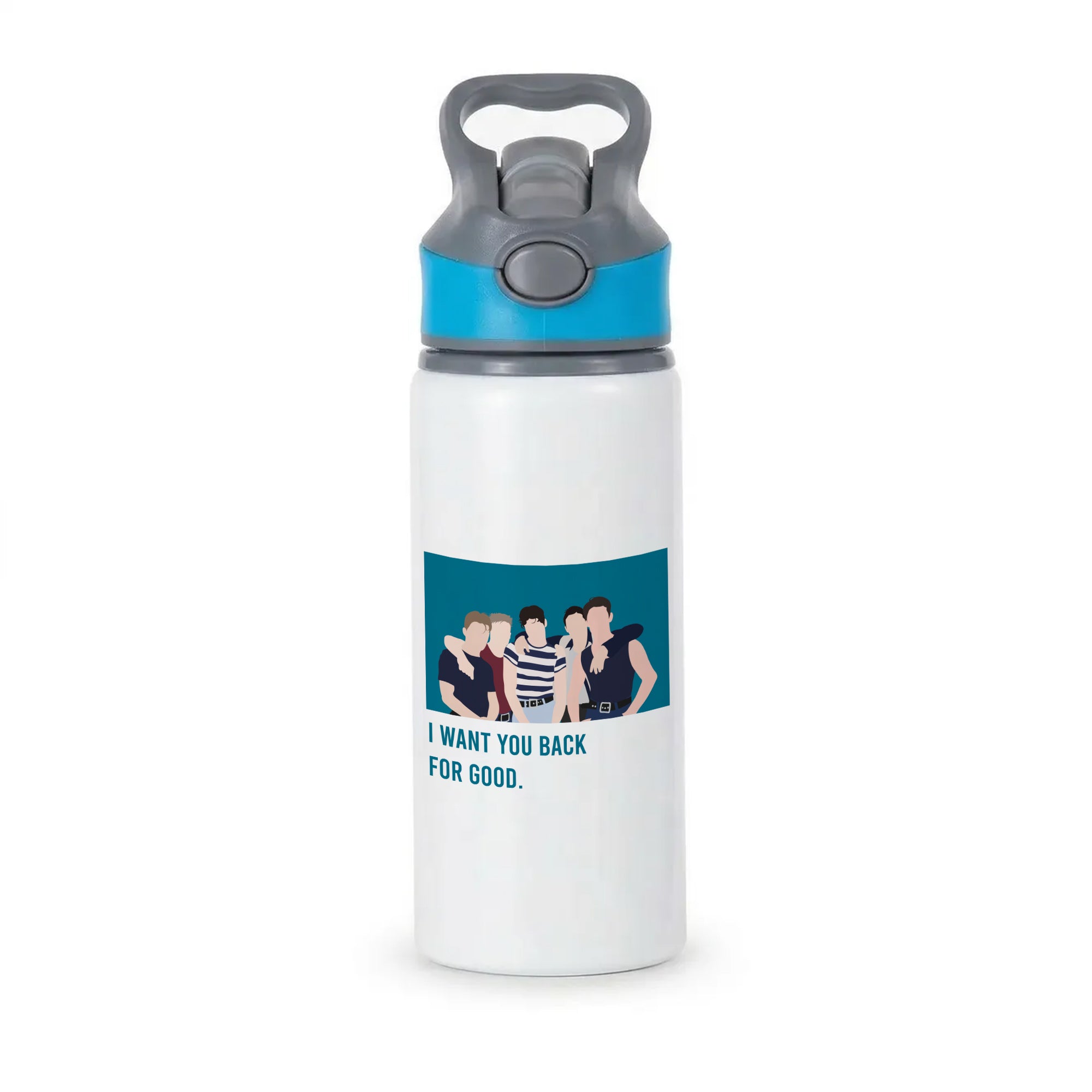 I Want You Back Active Water Bottle - Blue