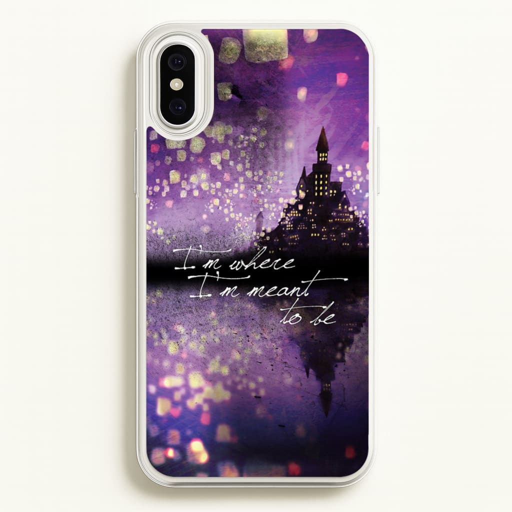 I'm Where I'm Meant To Be Tangled - Disney Phone Case for iPhone XS Max