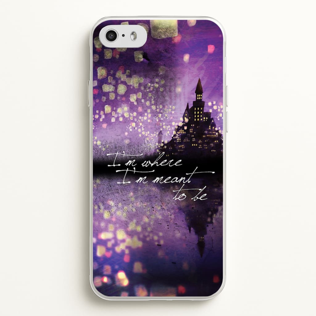 I'm Where I'm Meant To Be Tangled - Disney Phone Case for iPhone 5 / 5s / SE 2016