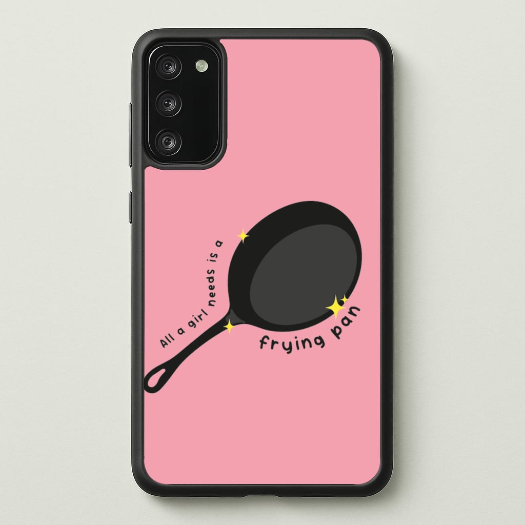 All A Girl Needs Is A Frying Pan - Tangled Phone Case for Galaxy S20FE
