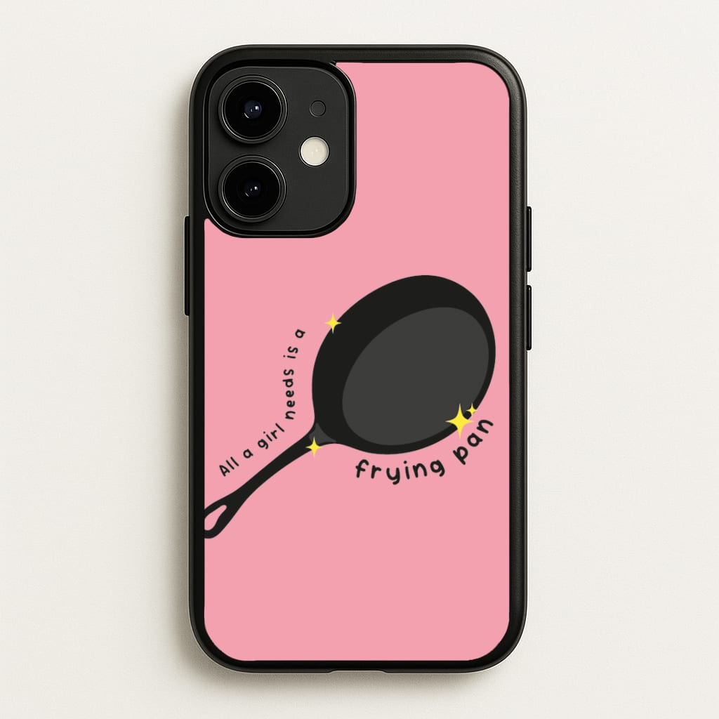 All A Girl Needs Is A Frying Pan - Tangled Phone Case for iPhone 12 / 12 Pro