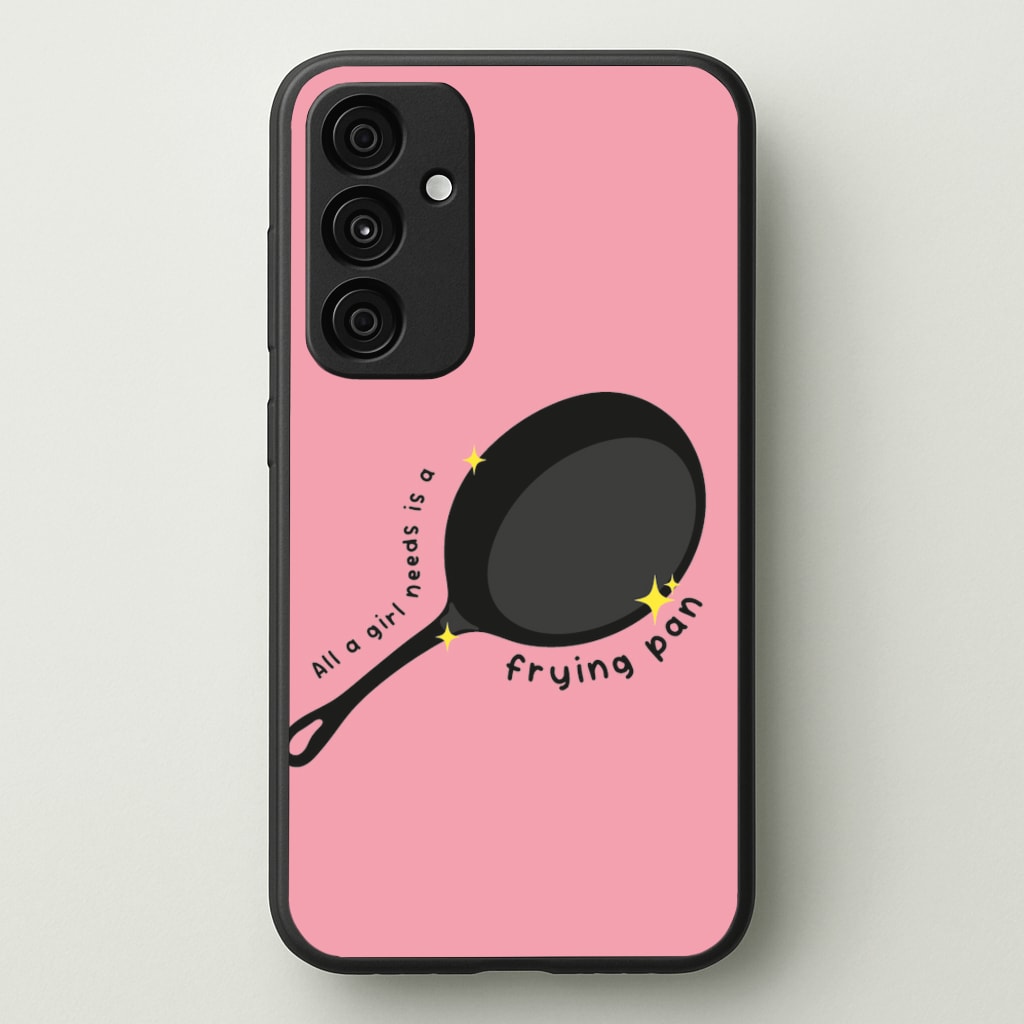 All A Girl Needs Is A Frying Pan - Tangled Phone Case for Galaxy A35
