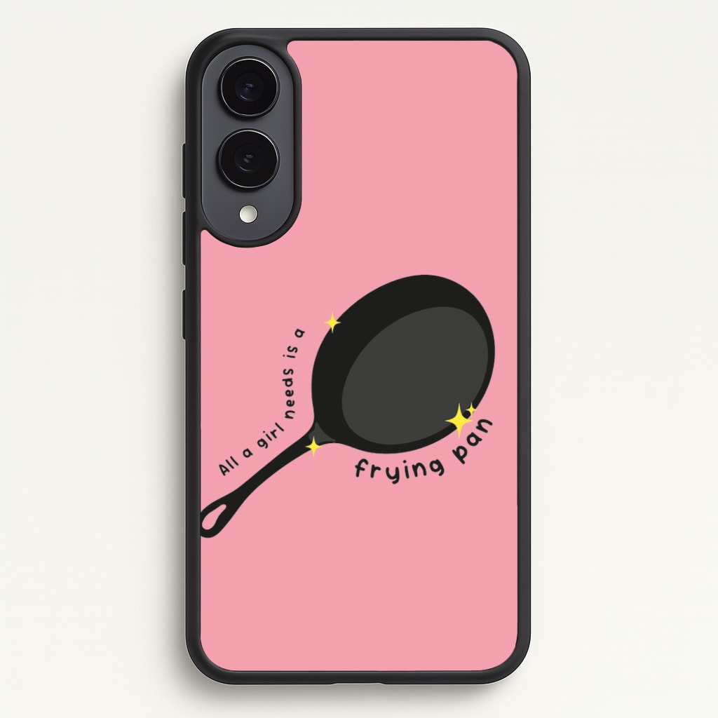 All A Girl Needs Is A Frying Pan - Tangled Phone Case for Galaxy S25 Edge