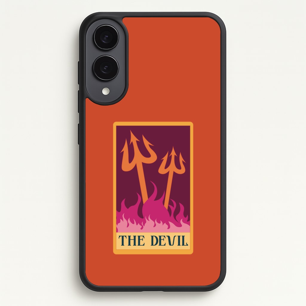 The Devil - Tarot Cards - Tarot Cards Phone Case for Galaxy S25 Edge