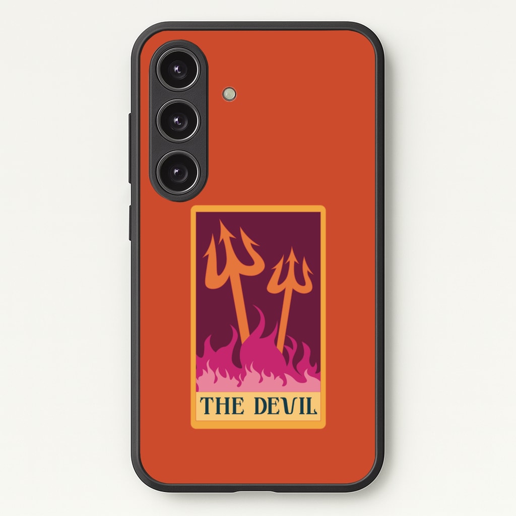 The Devil - Tarot Cards - Tarot Cards Phone Case for Galaxy S25 Plus
