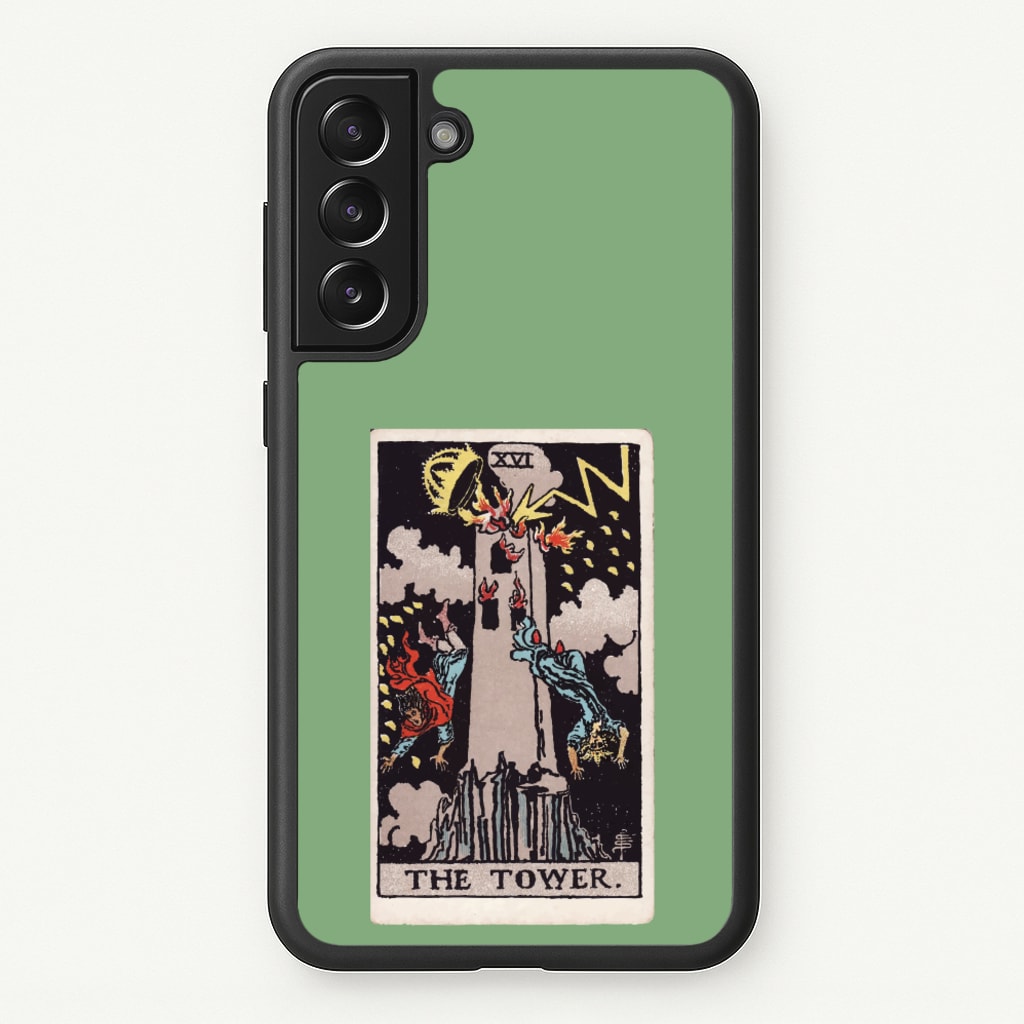 Tarot Card XVI - Tarot Cards Phone Case for Galaxy S21 Plus