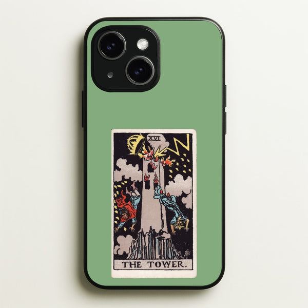 Tarot Card XVI - Tarot Cards Phone Case for iPhone 15