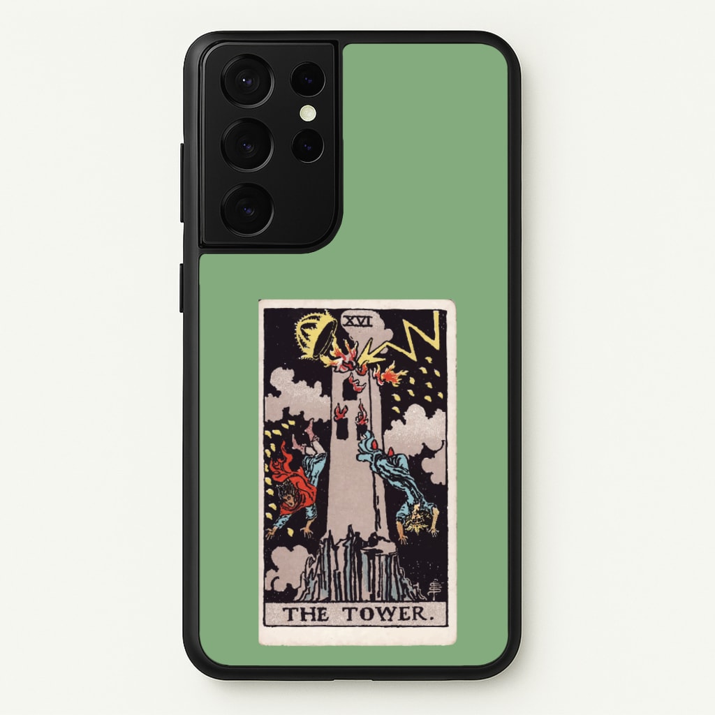 Tarot Card XVI - Tarot Cards Phone Case for Galaxy S21 Ultra