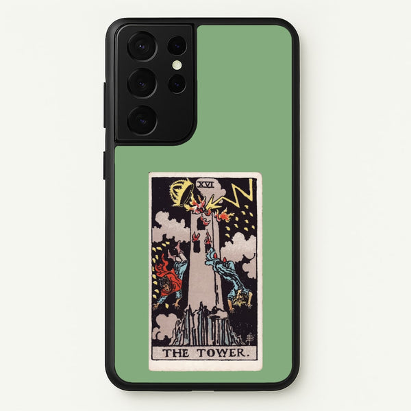 Tarot Card XVI - Tarot Cards Phone Case for Galaxy S21 Ultra
