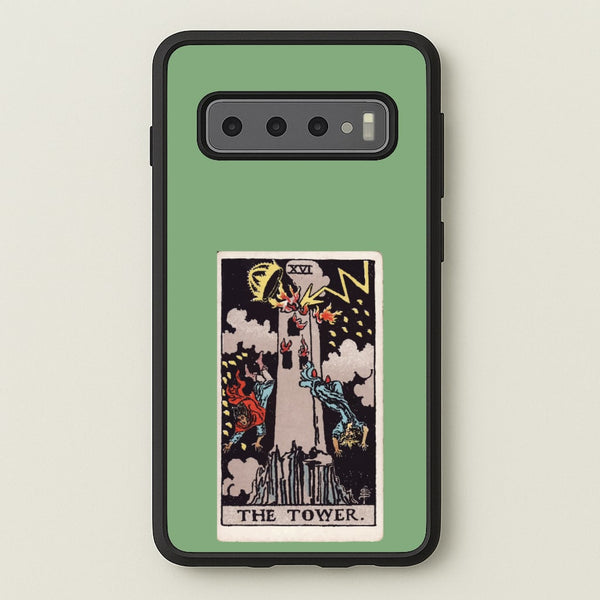 Tarot Card XVI - Tarot Cards Phone Case for Galaxy S10 Plus