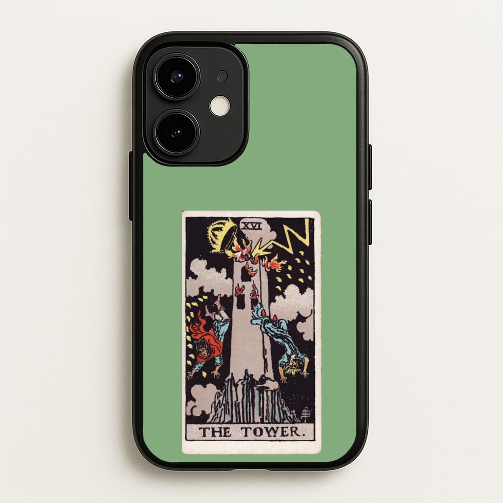 Tarot Card XVI - Tarot Cards Phone Case for iPhone 12 / 12 Pro