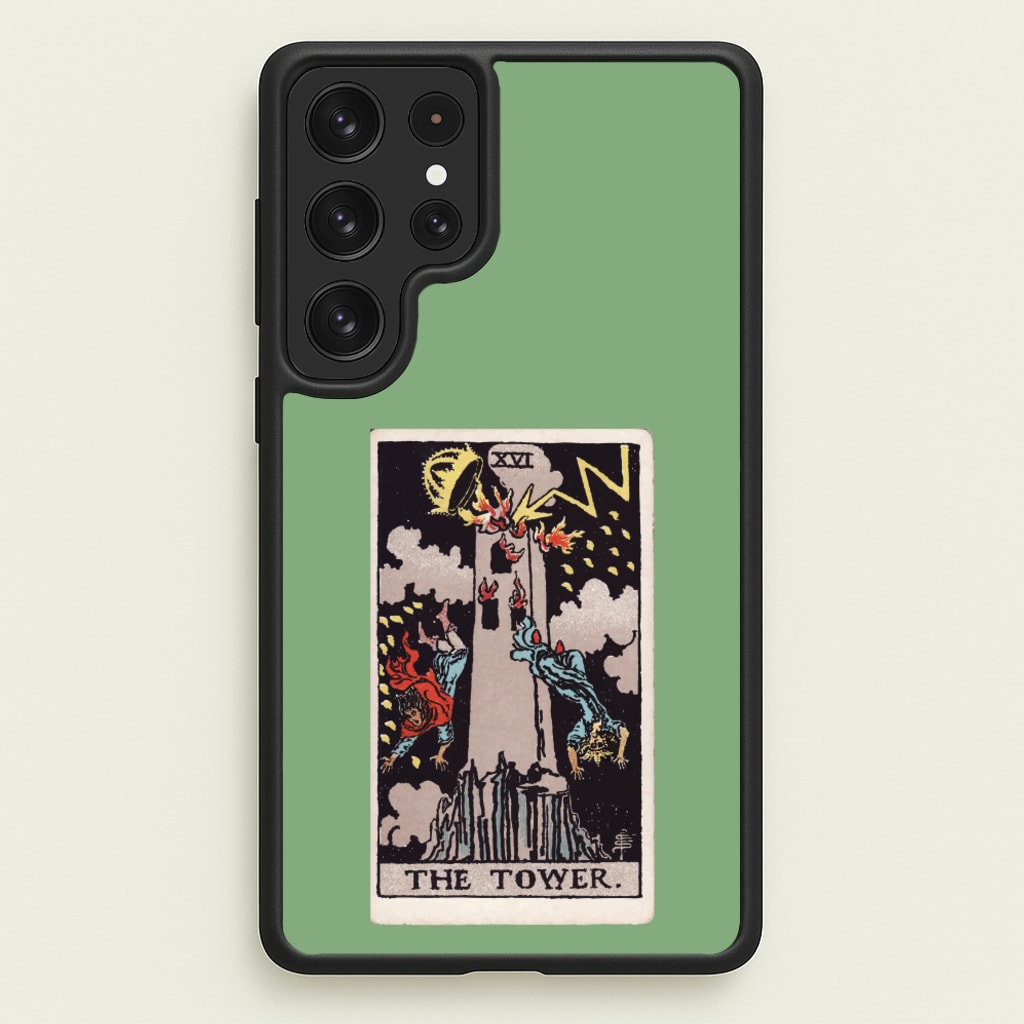Tarot Card XVI - Tarot Cards Phone Case for Galaxy S22 Ultra