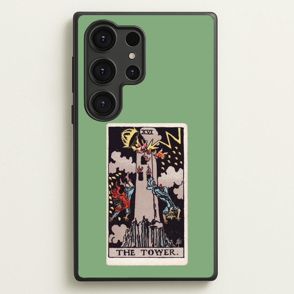 Tarot Card XVI - Tarot Cards Phone Case for Galaxy S25 Ultra