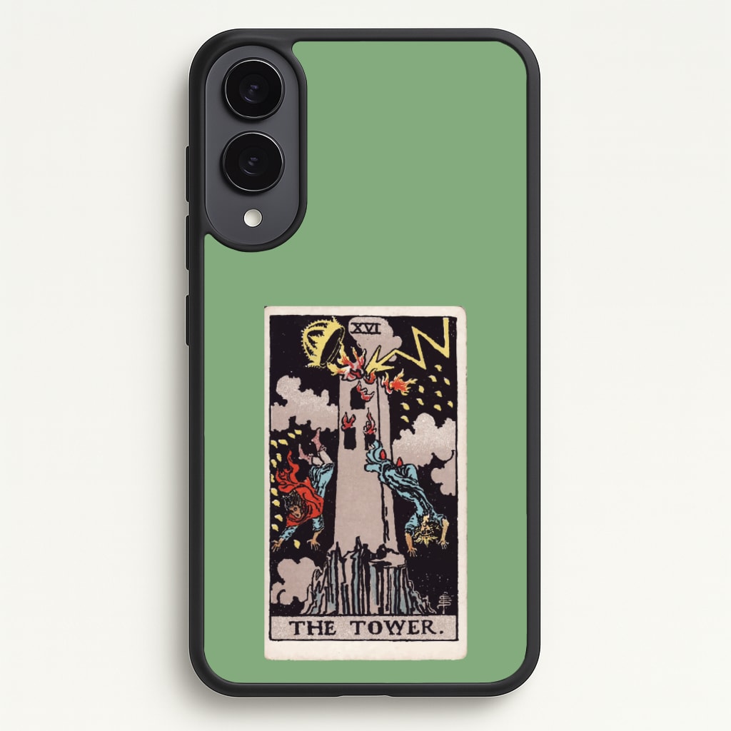 Tarot Card XVI - Tarot Cards Phone Case for Galaxy S25 Edge