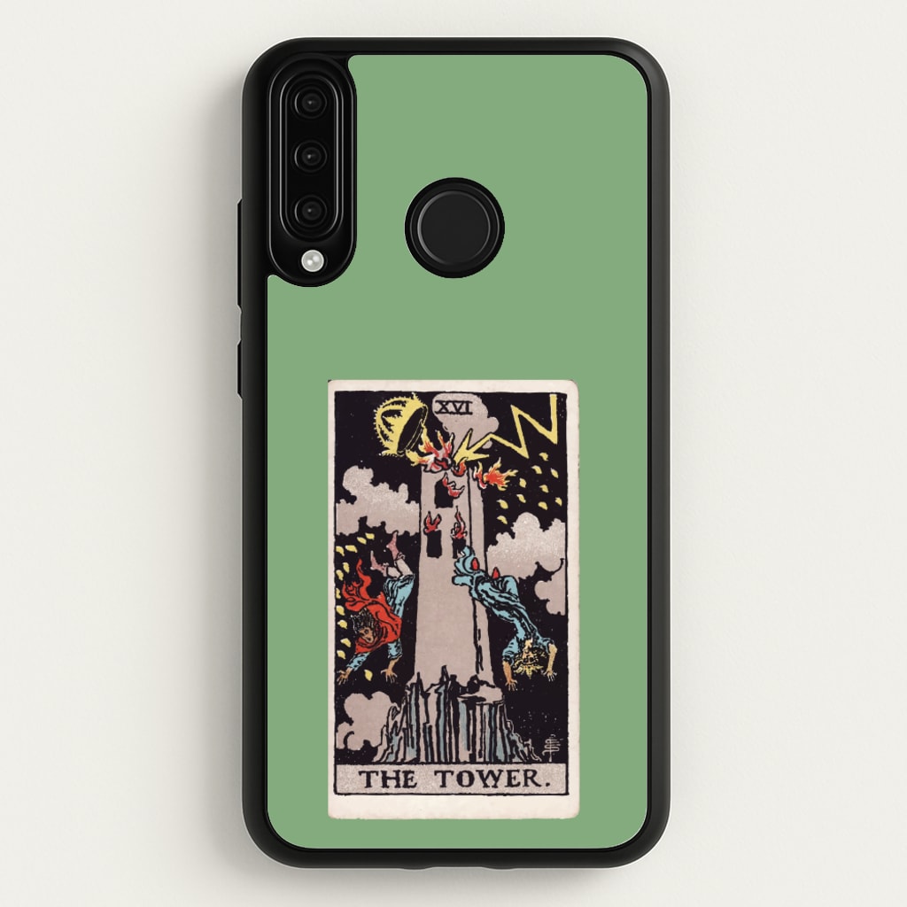 Tarot Card XVI - Tarot Cards Phone Case for Huawei P30 Lite