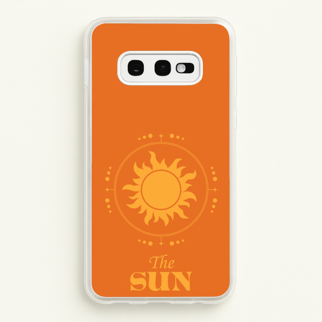 The Sun Orange - Tarot Cards Phone Case for Galaxy S10e