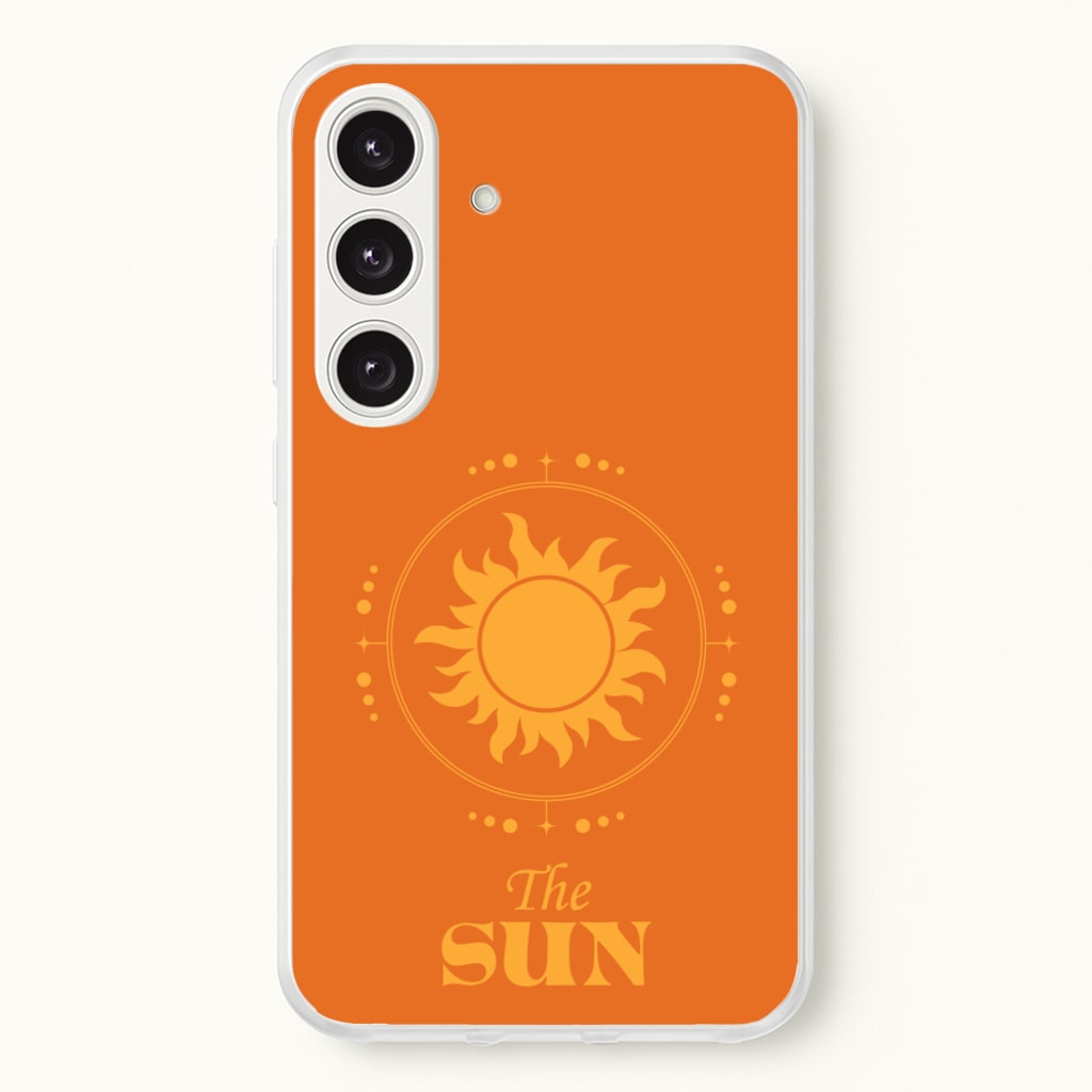 The Sun Orange - Tarot Cards Phone Case for Galaxy S25 Plus