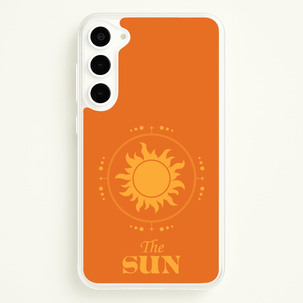 The Sun Orange - Tarot Cards Phone Case for Galaxy S23 Plus