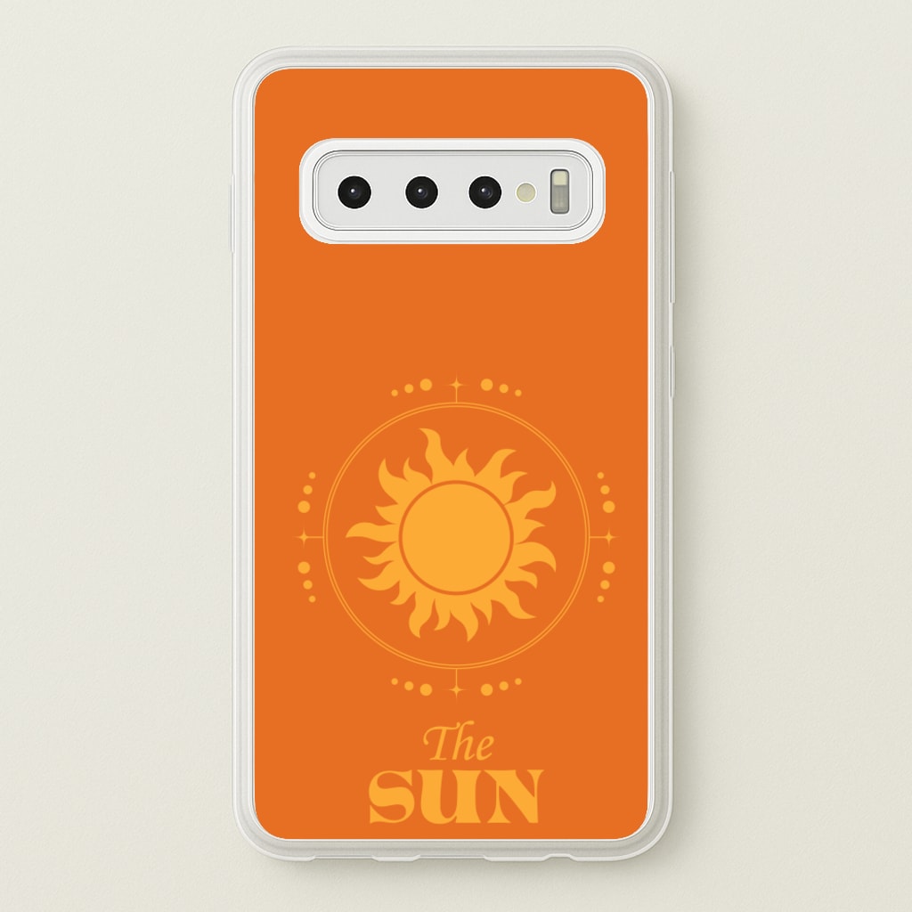 The Sun Orange - Tarot Cards Phone Case for Galaxy S10