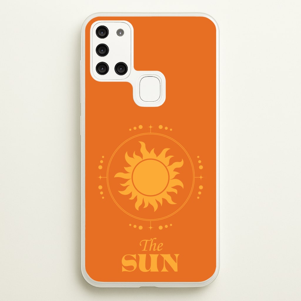 The Sun Orange - Tarot Cards Phone Case for Galaxy A21s