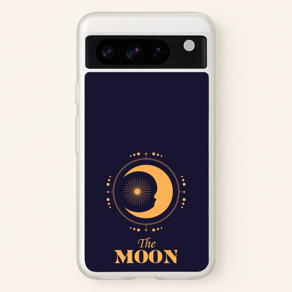 The Moon Dark Blue - Tarot Cards Phone Case for Google Pixel 8 Pro