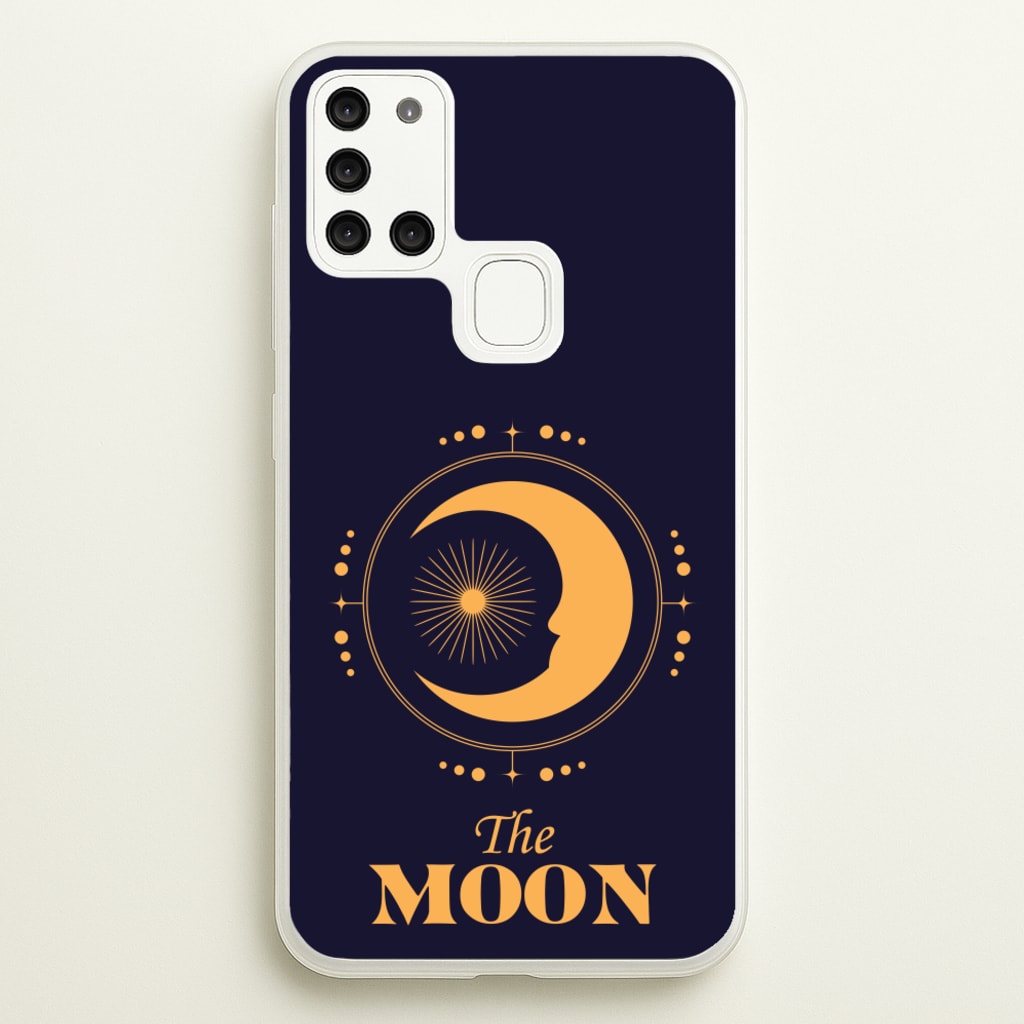 The Moon Dark Blue - Tarot Cards Phone Case for Galaxy A21s