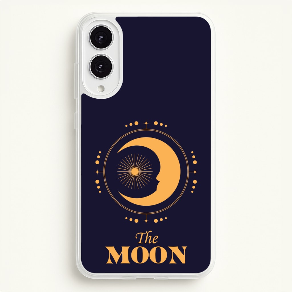 The Moon Dark Blue - Tarot Cards Phone Case for Galaxy S25 Edge