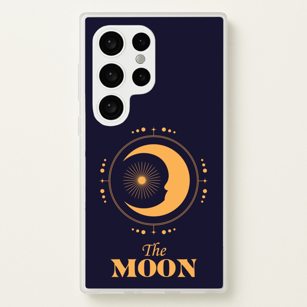 The Moon Dark Blue - Tarot Cards Phone Case for Galaxy S24 Ultra
