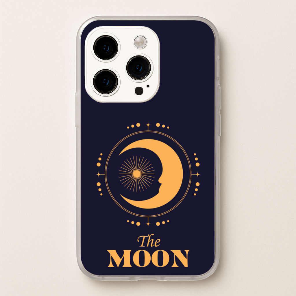 The Moon Dark Blue - Tarot Cards Phone Case for iPhone 14 Pro