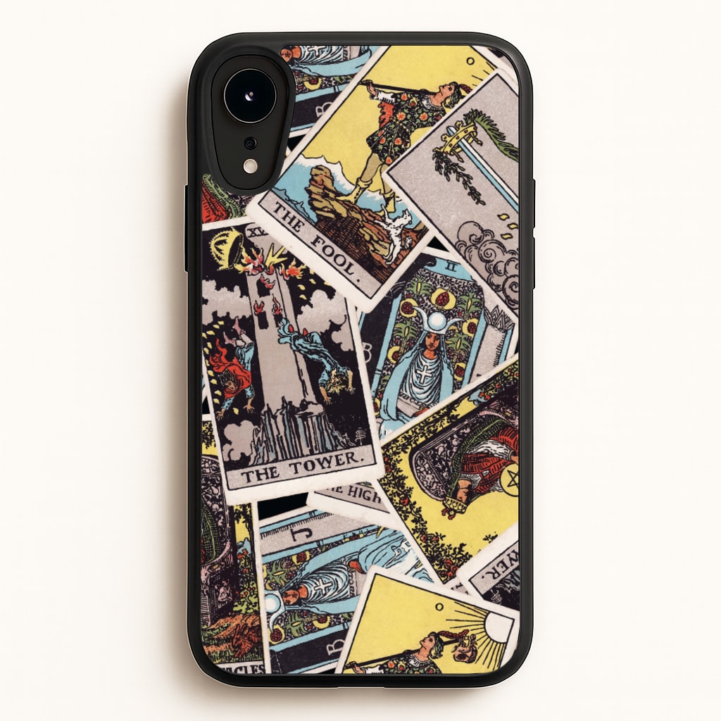 Tarot Cards Collage Pattern - Tarot Cards Phone Case for iPhone XR