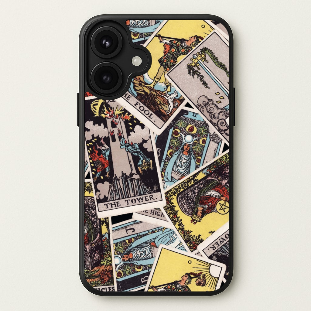 Tarot Cards Collage Pattern Phone Case for iPhone 17
