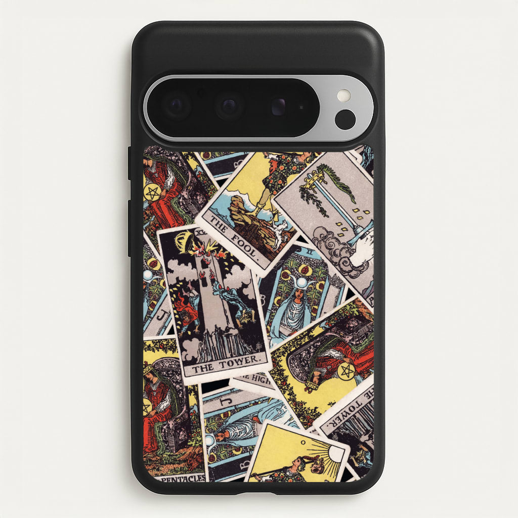 Tarot Cards Collage Pattern - Tarot Cards Phone Case for Google Pixel 9 Pro XL