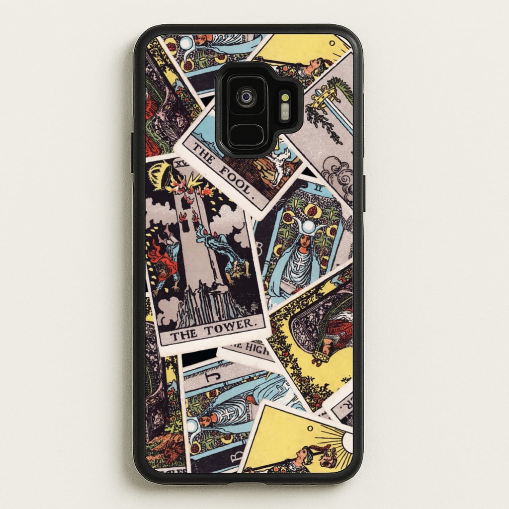 Tarot Cards Collage Pattern - Tarot Cards Phone Case for Galaxy S9