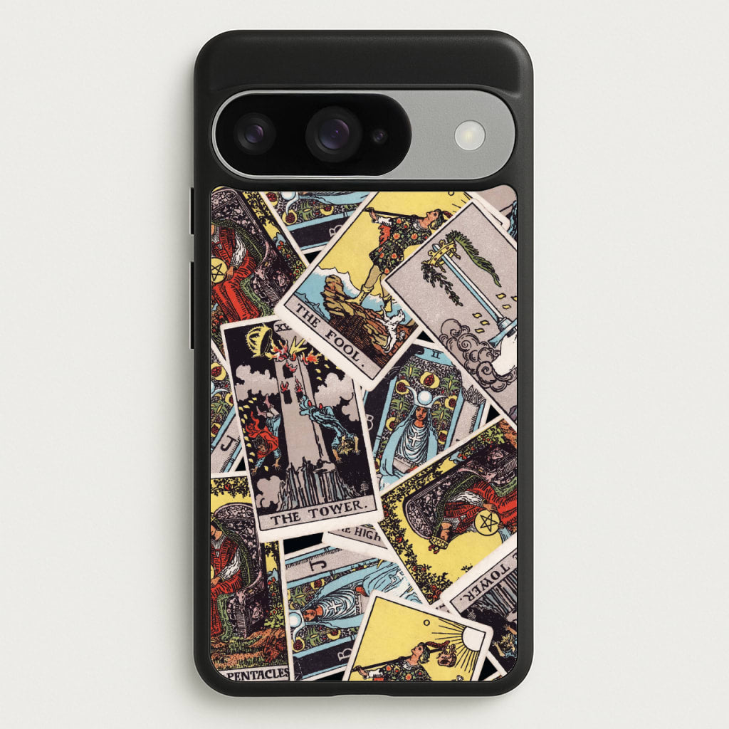 Tarot Cards Collage Pattern Phone Case for Google Pixel 10 / 10 Pro