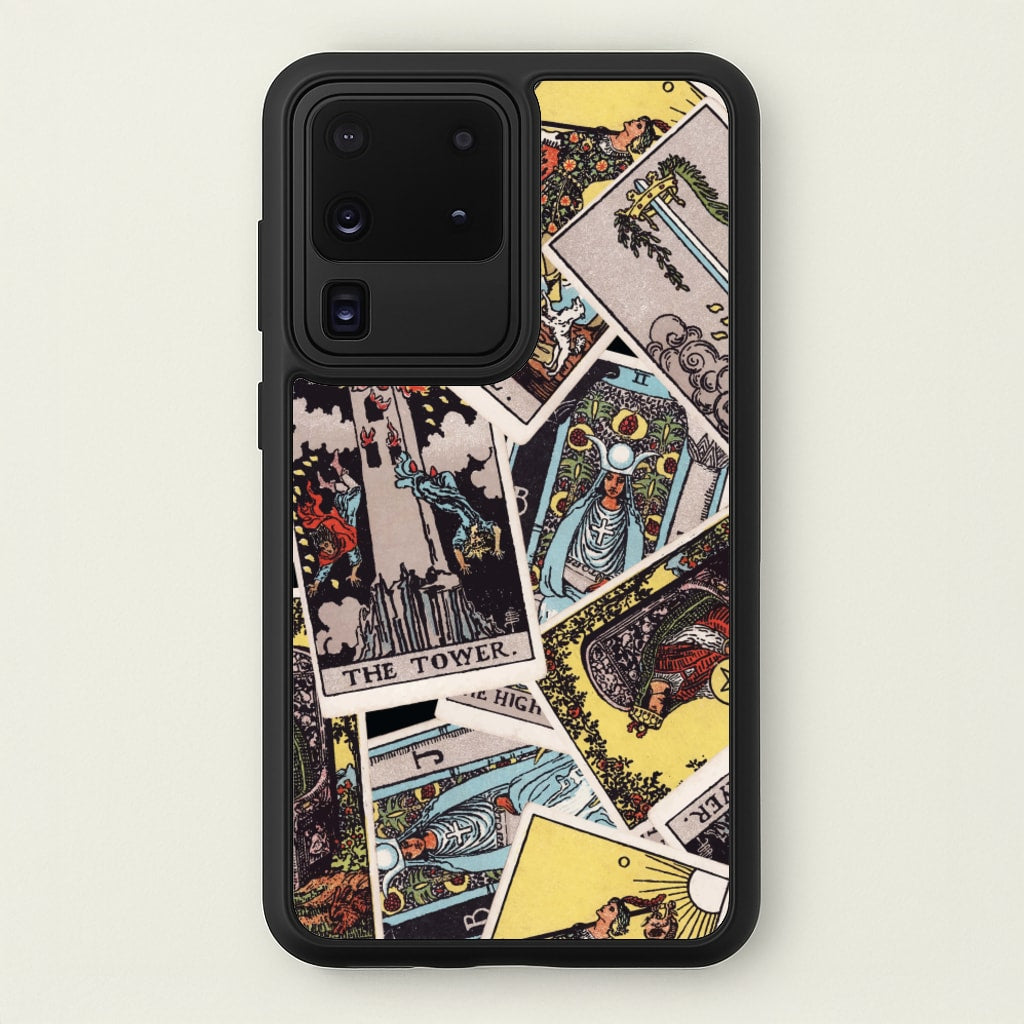 Tarot Cards Collage Pattern - Tarot Cards Phone Case for Galaxy S20 Ultra