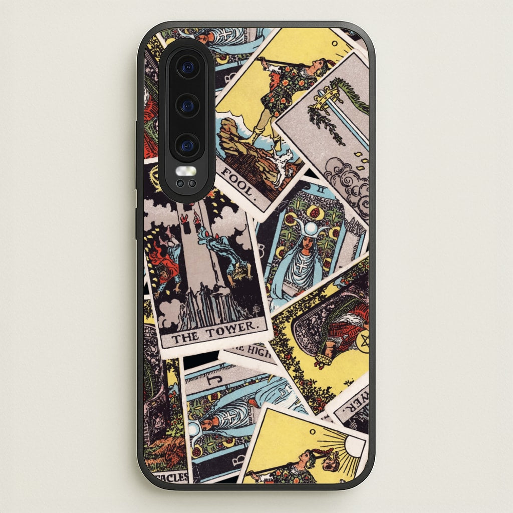 Tarot Cards Collage Pattern - Tarot Cards Phone Case for Huawei P30
