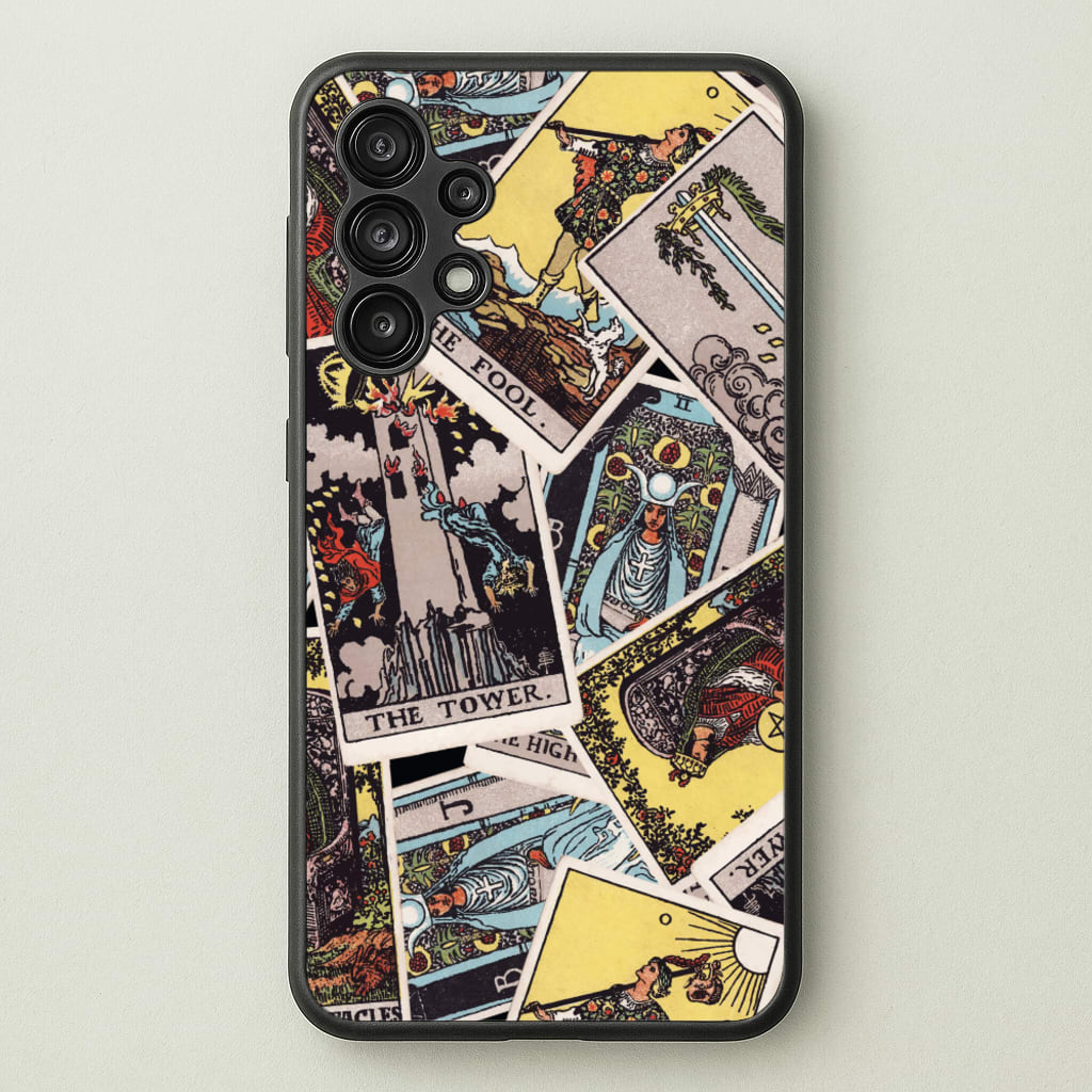 Tarot Cards Collage Pattern - Tarot Cards Phone Case for Galaxy A13