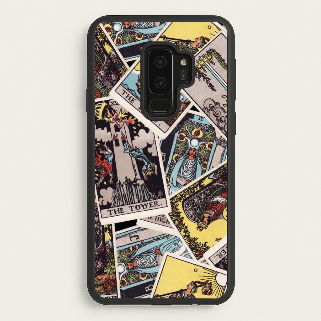 Tarot Cards Collage Pattern - Tarot Cards Phone Case for Galaxy S9 Plus