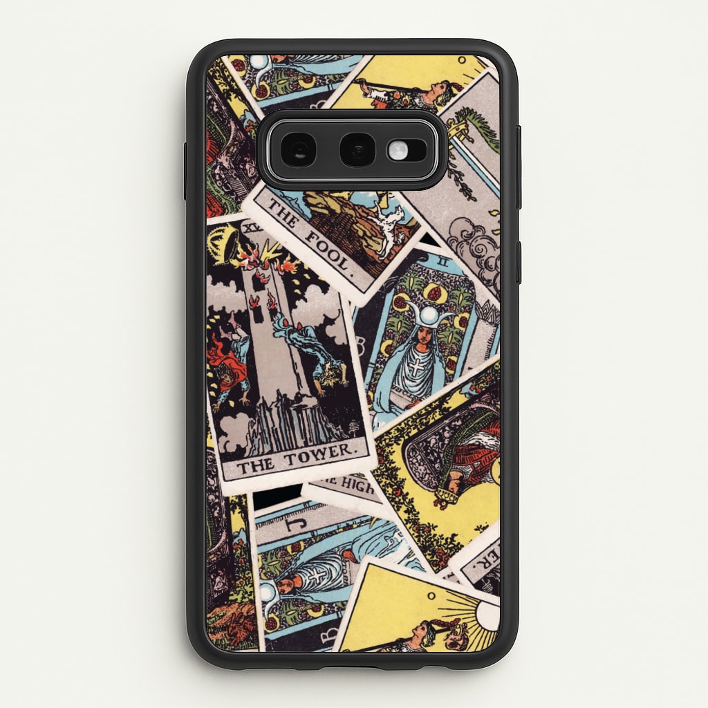 Tarot Cards Collage Pattern - Tarot Cards Phone Case for Galaxy S10e