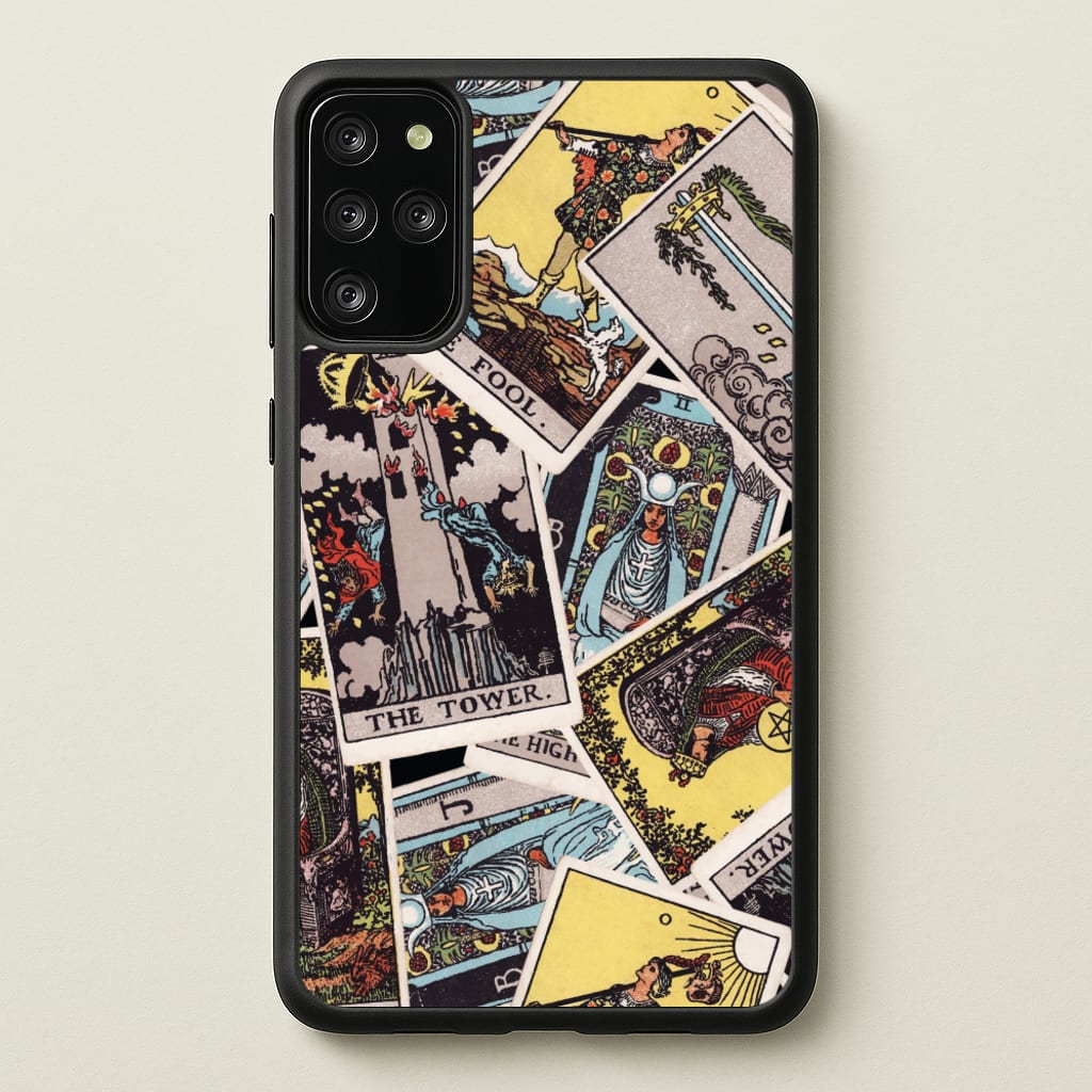 Tarot Cards Collage Pattern - Tarot Cards Phone Case for Galaxy S20 Plus