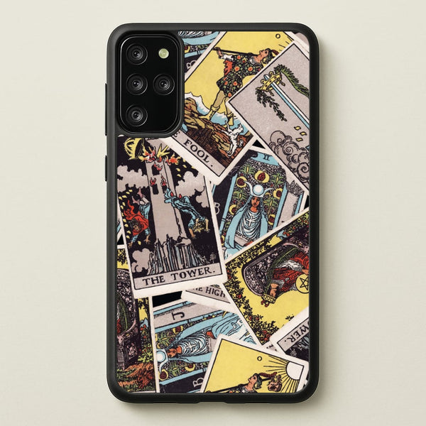 Tarot Cards Collage Pattern - Tarot Cards Phone Case for Galaxy S20 Plus