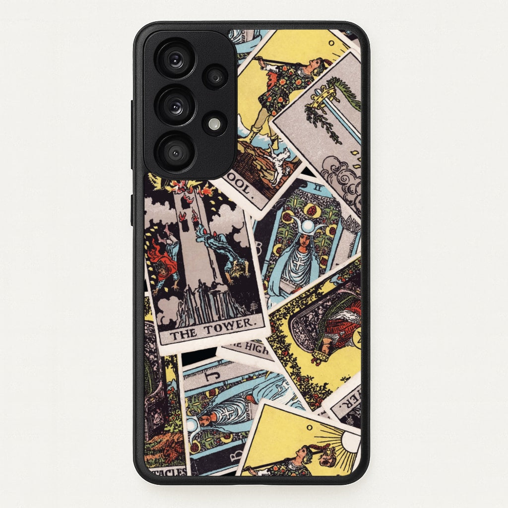 Tarot Cards Collage Pattern - Tarot Cards Phone Case for Galaxy A33