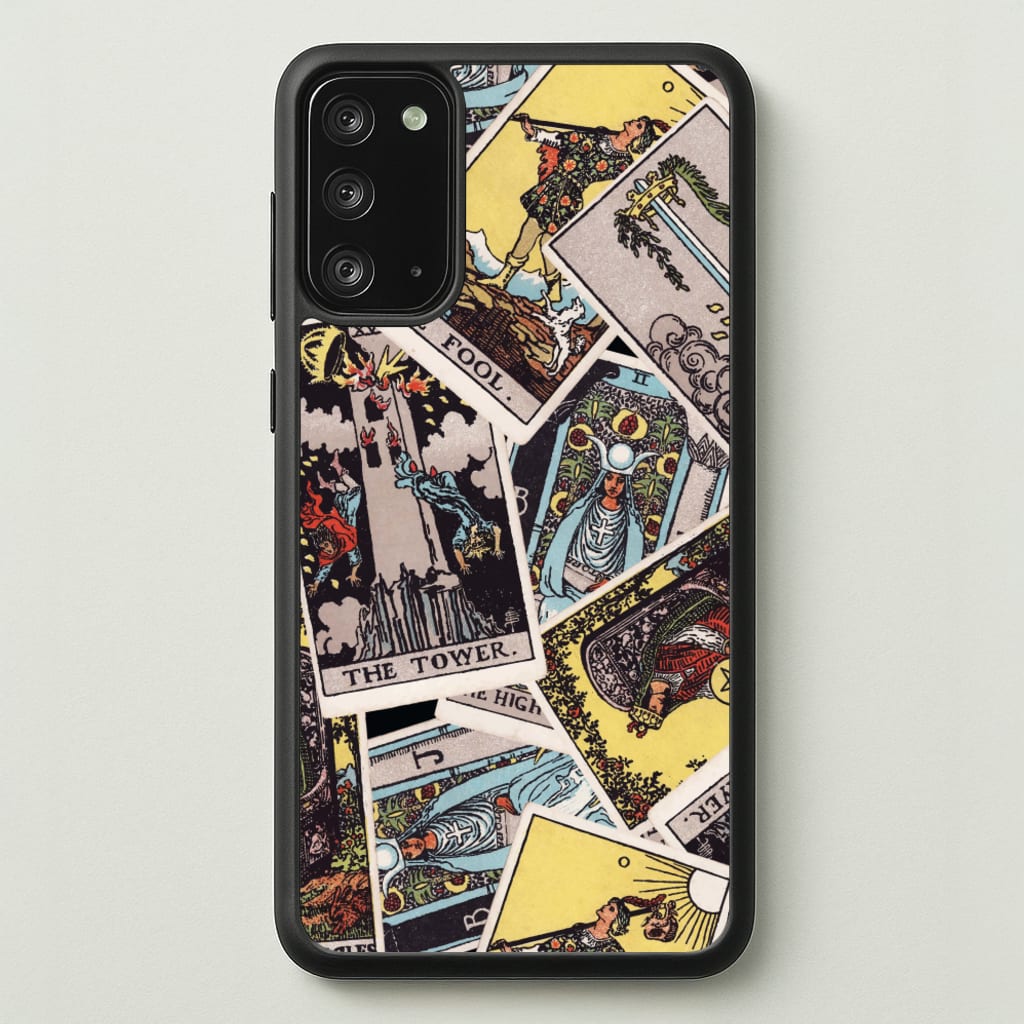 Tarot Cards Collage Pattern - Tarot Cards Phone Case for Galaxy Note 20