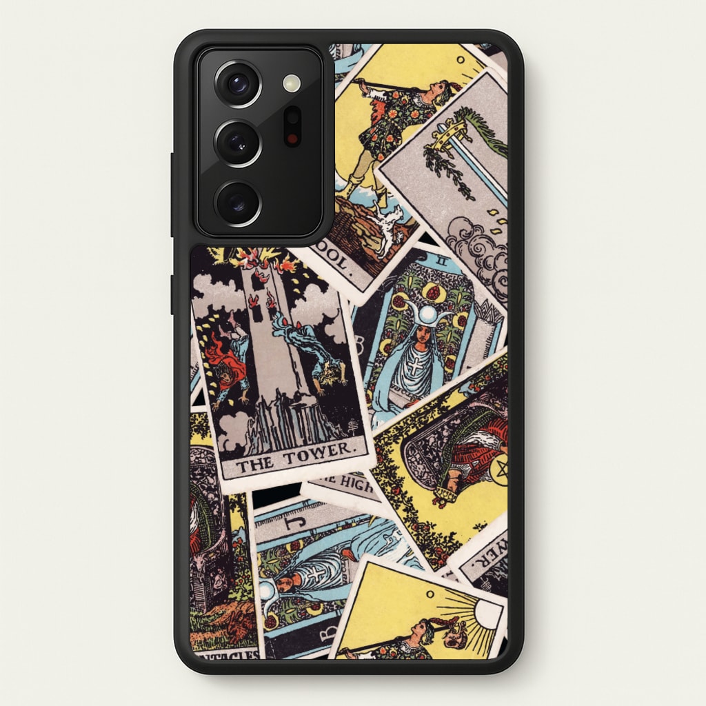 Tarot Cards Collage Pattern - Tarot Cards Phone Case for Galaxy Note 20 Ultra