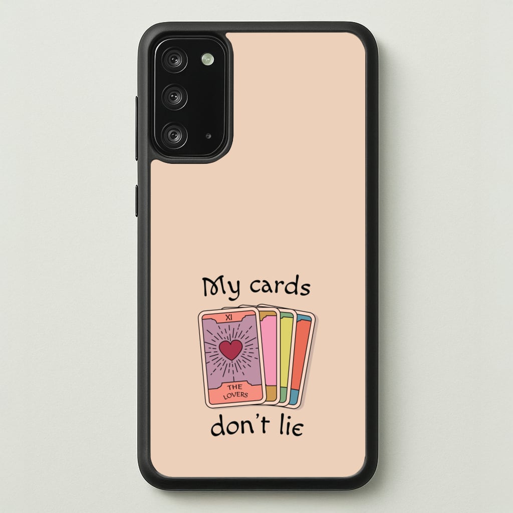My Cards, Don't Lie - Tarot Cards Phone Case for Galaxy Note 20